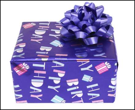 Gift Wrapping - Birthday with Bow