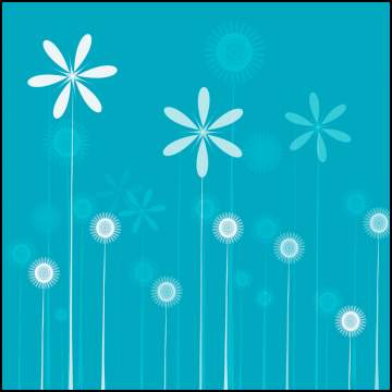 Gift Wrapping - Blue Flower