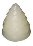 Christmas Tree Decoration Candle - White