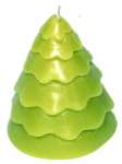 Xmas Tree Decorative Candle - Green