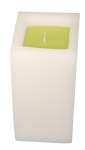 Tower Pillar Candle - Green