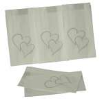 Wedding - Christening Cake Bags - Silver Heart x 100 Bulk Pack