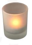 Frosted Glass Tea Light Holder - Small - BULK Buy