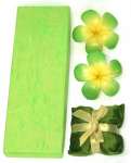 2 Floating Frangipani Decorative Candles & Potporri - Green