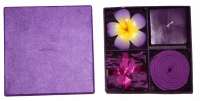 Candles & Incense Gift Box - Purple