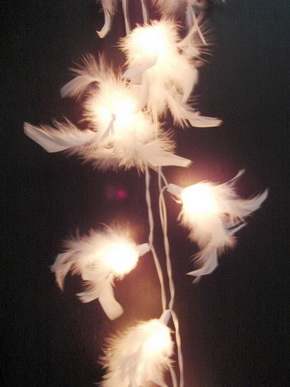 White Feather - fairy sting wedding party lights
